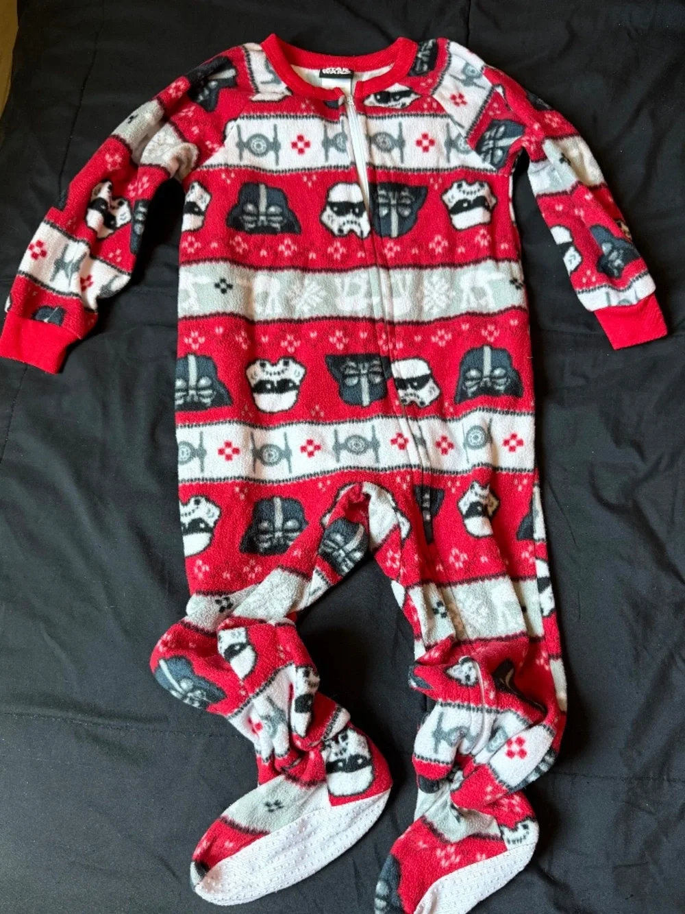 Kids Christmas star wars onsie